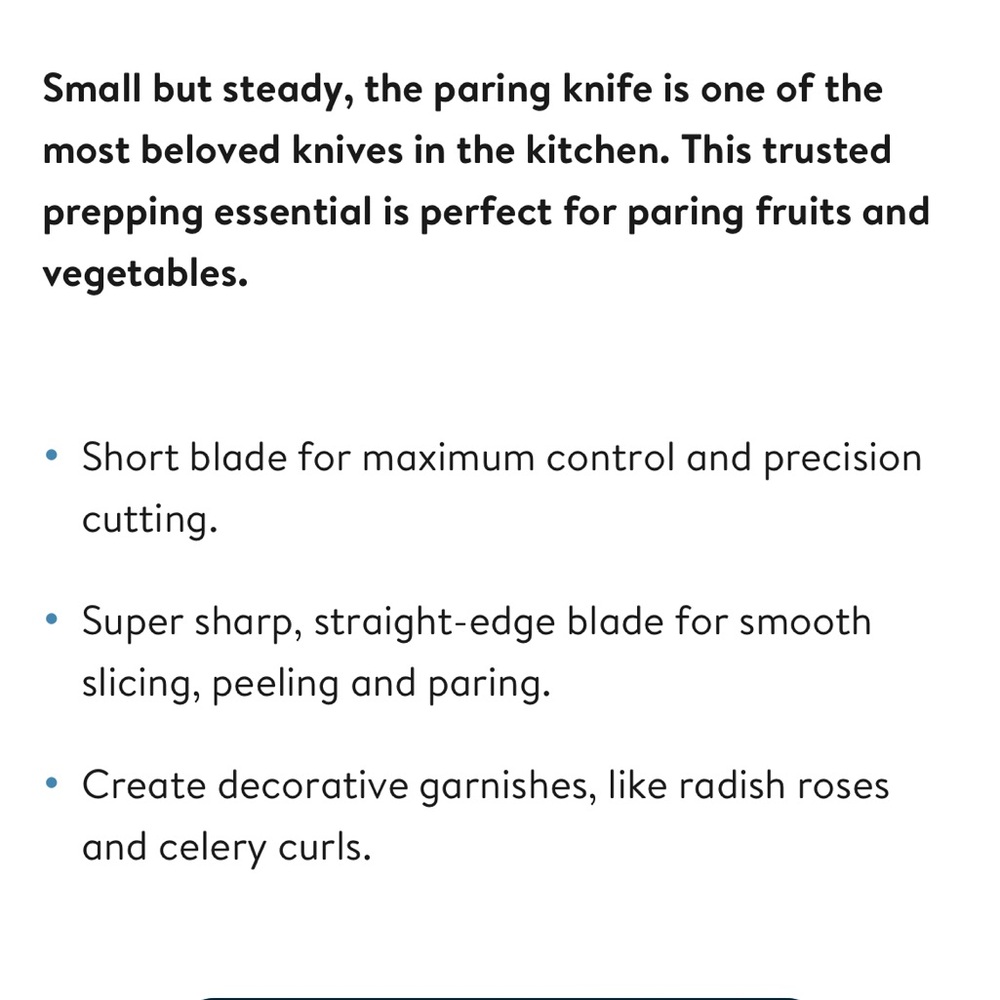 Cutco Black Handled Paring Knife - Picture 6 of 6